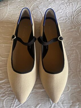 Rothy's Point Mary Jane II in Retired Sandstone. Size 8.5